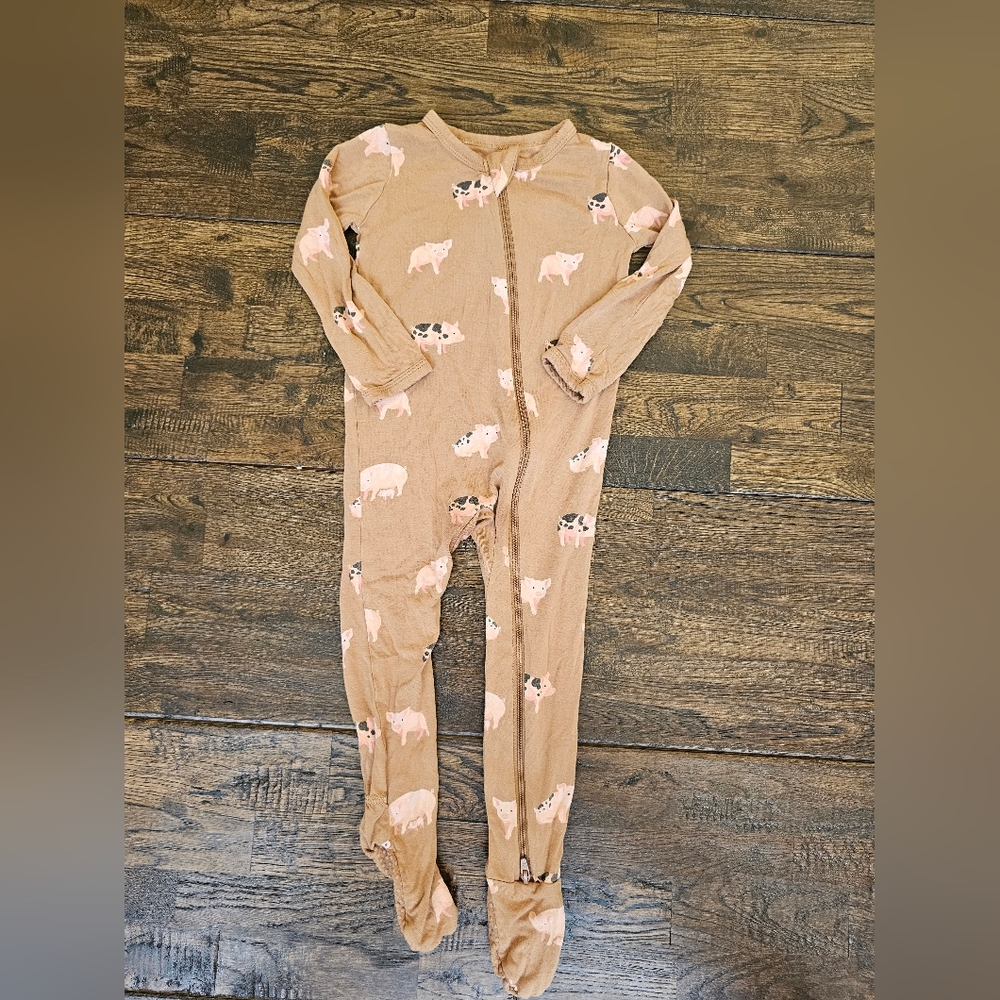 KYTE BABY FOOTED PAJAMAS BAMBOO SIZE 12-18 MONTHS